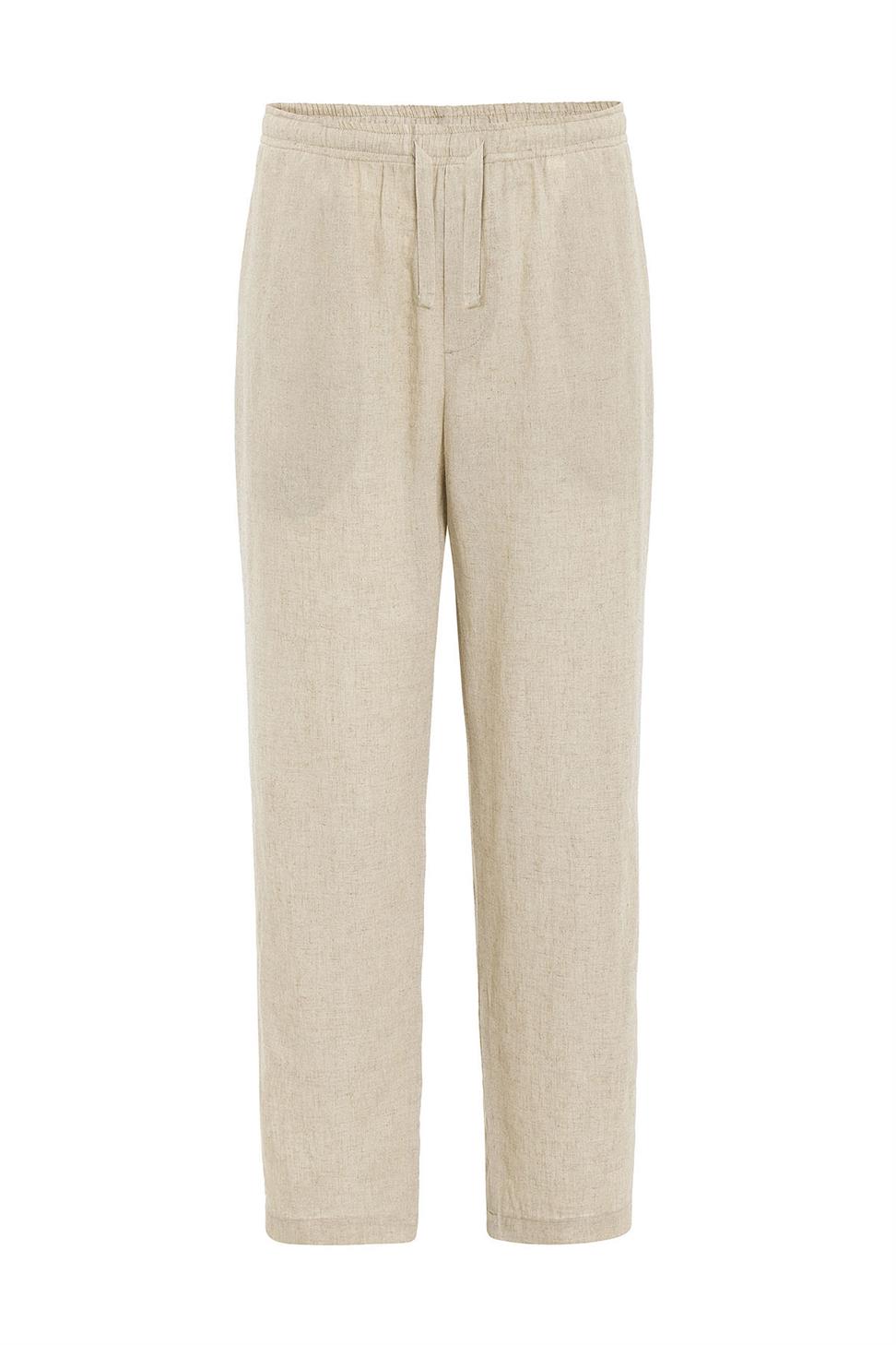 Antioch Bej Keten Karışımlı Jogger Erkek Pantolon