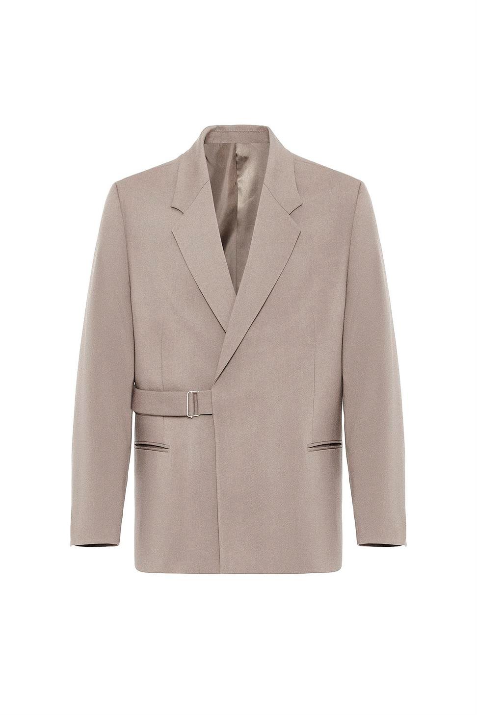 Antioch Bej Kuşaklı Relax Fit Erkek Blazer Ceket