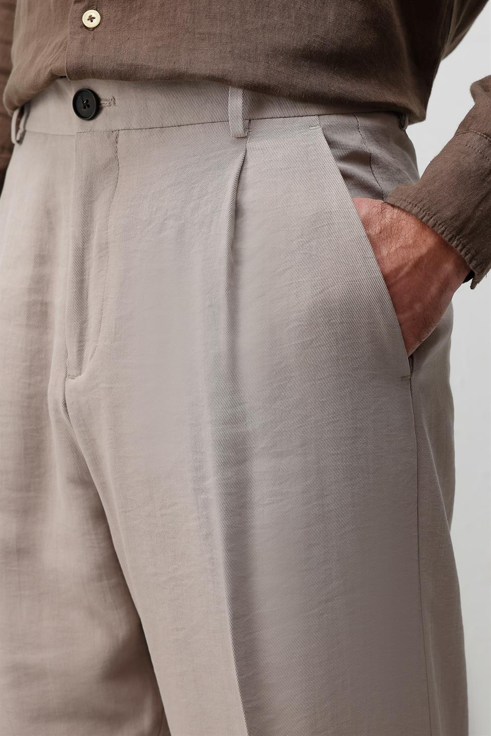 Antioch Bej Modal Kumaş Erkek Pantolon