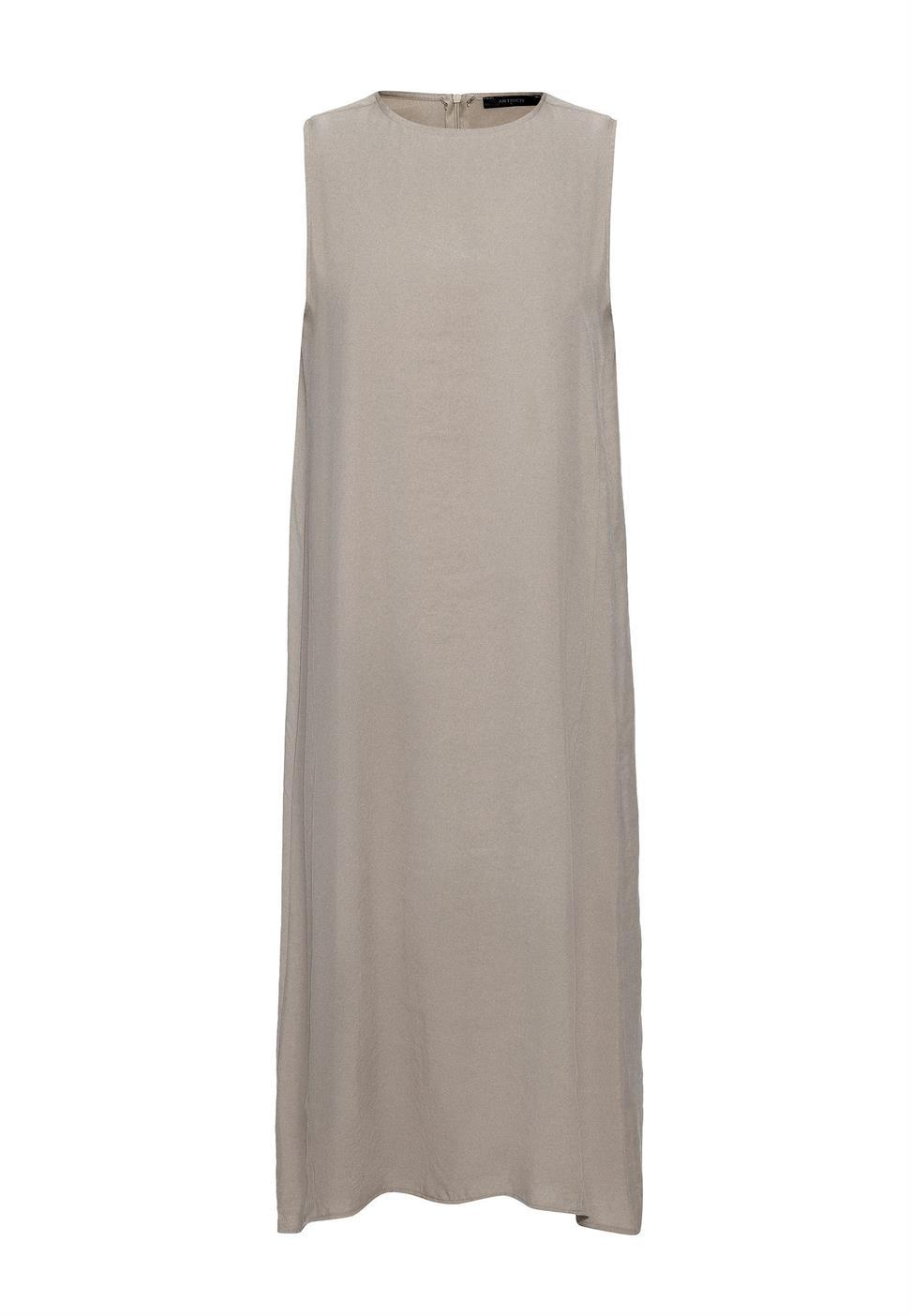 Antioch Bej Modal Midi Kadın Elbise