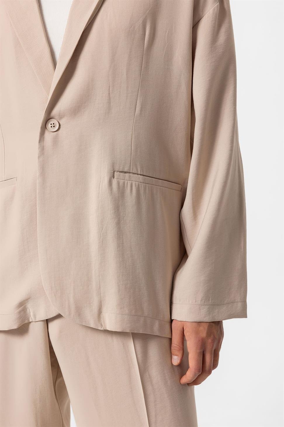 Oversized Unlined Mens Blazer Jacket