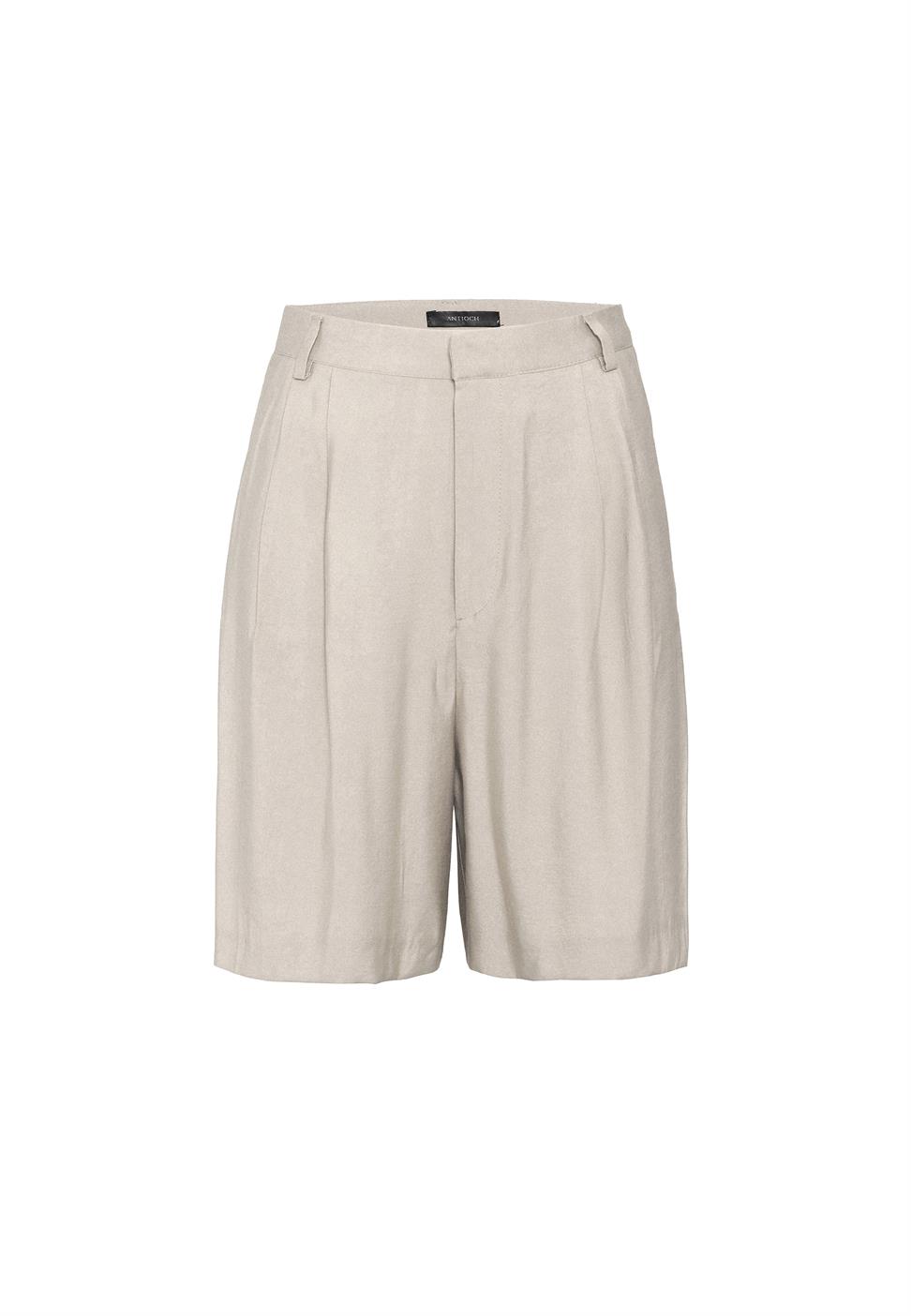 Antioch Bej Pilili Kadın Bermuda Şort