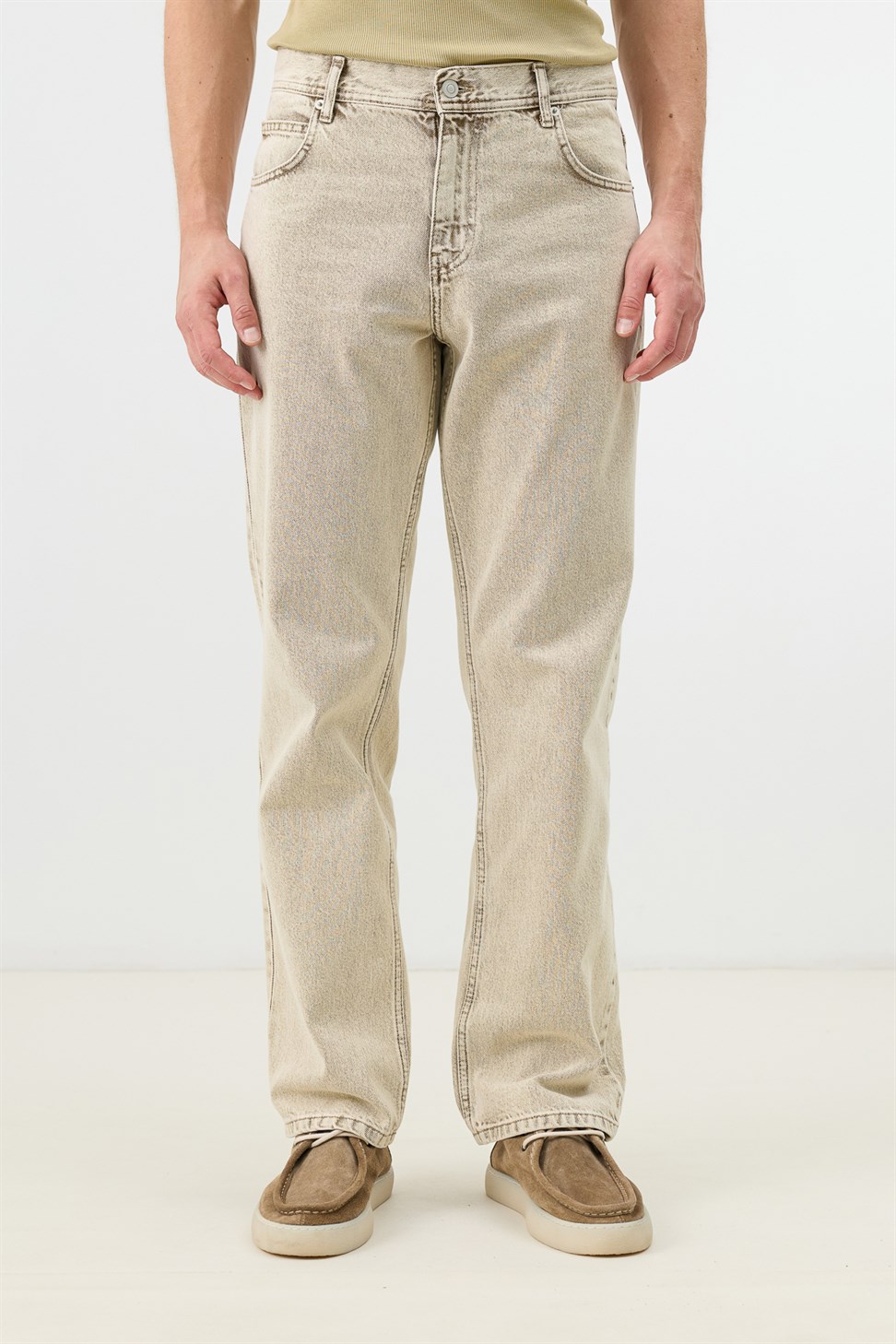 Antioch Bej Regular Fit Erkek Jean