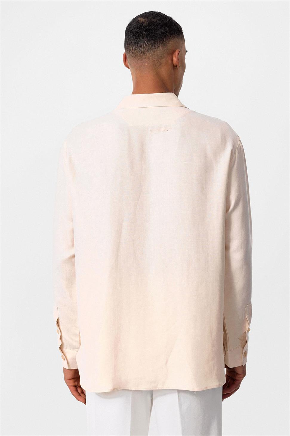 Antioch Bej Relax Fit Erkek Gömlek