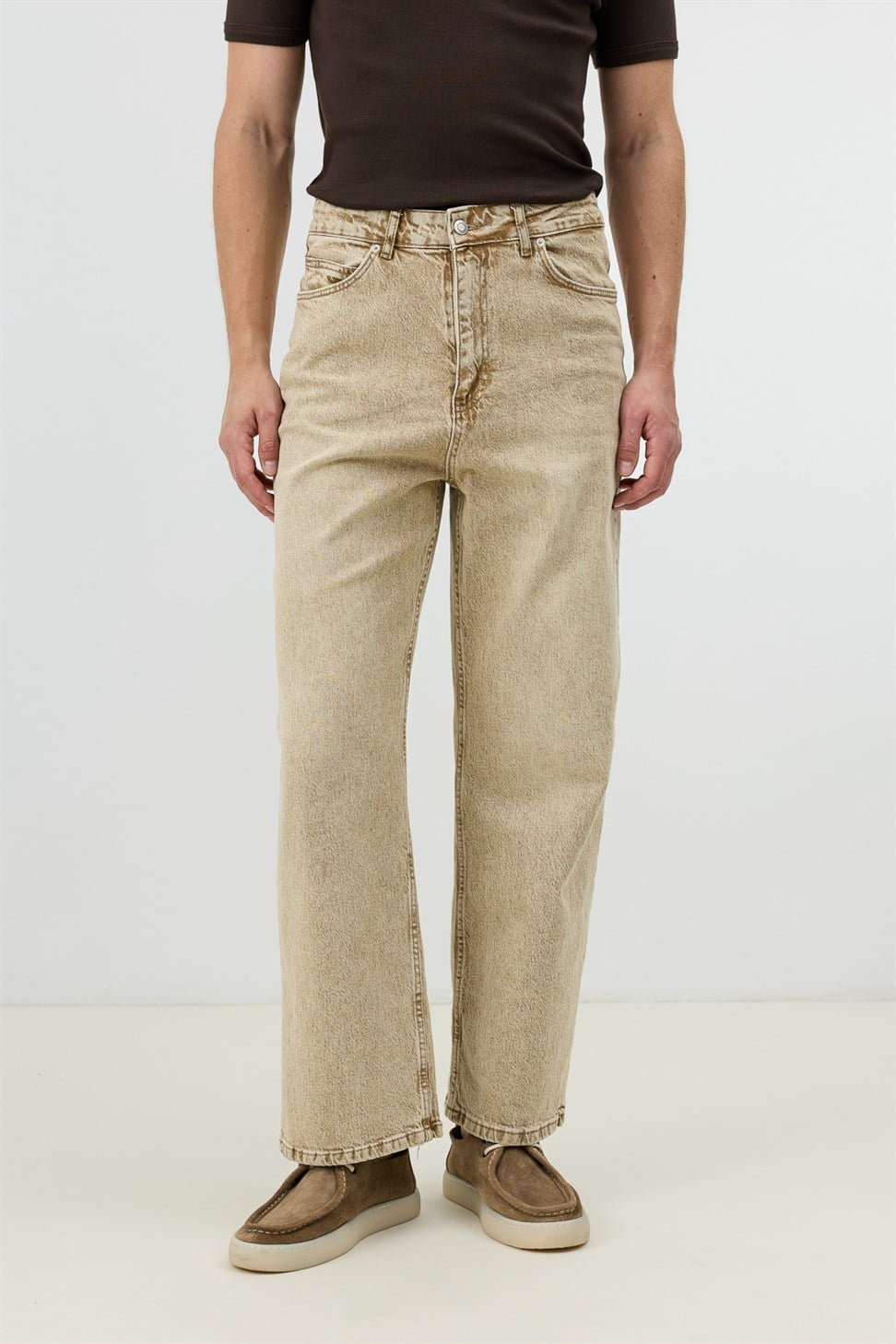 Antioch Bej Relax Fit Erkek Jean