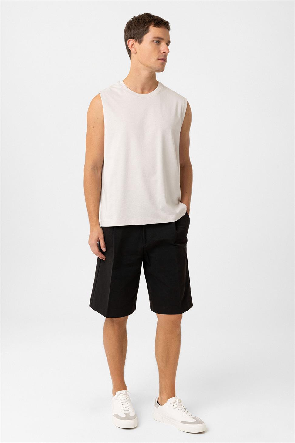 Antioch Bej Relaxed Fit Erkek Atlet