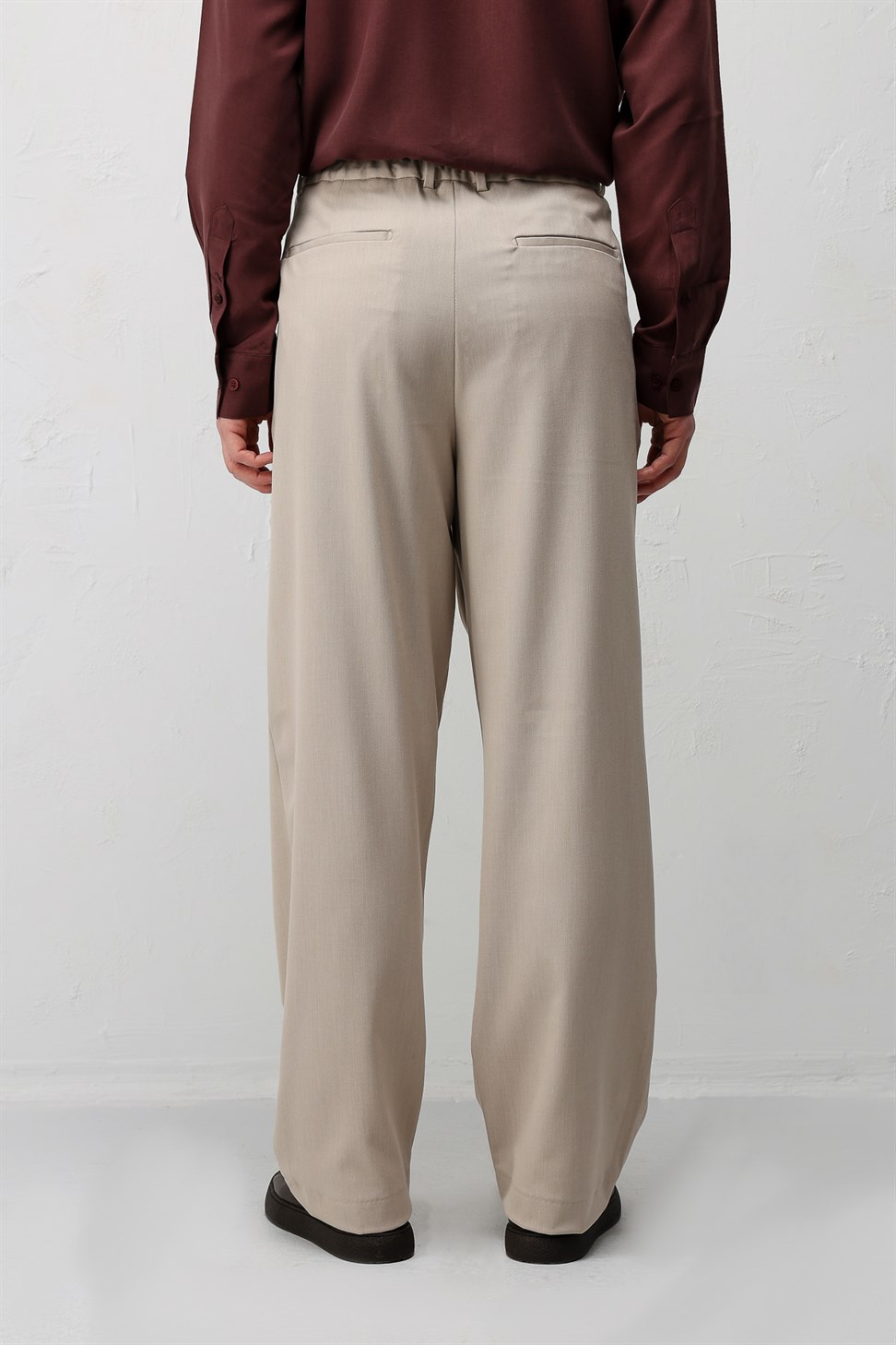 Antioch Bej Relaxed Fit Erkek Pantolon