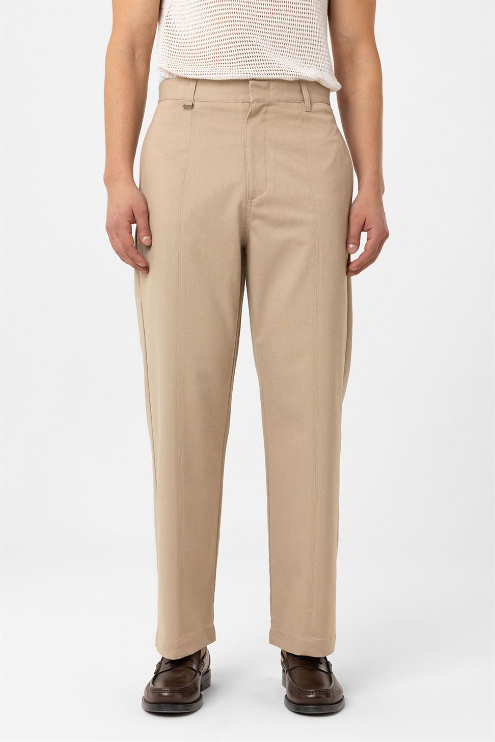 Antioch Bej Straight Fit Erkek Pantolon