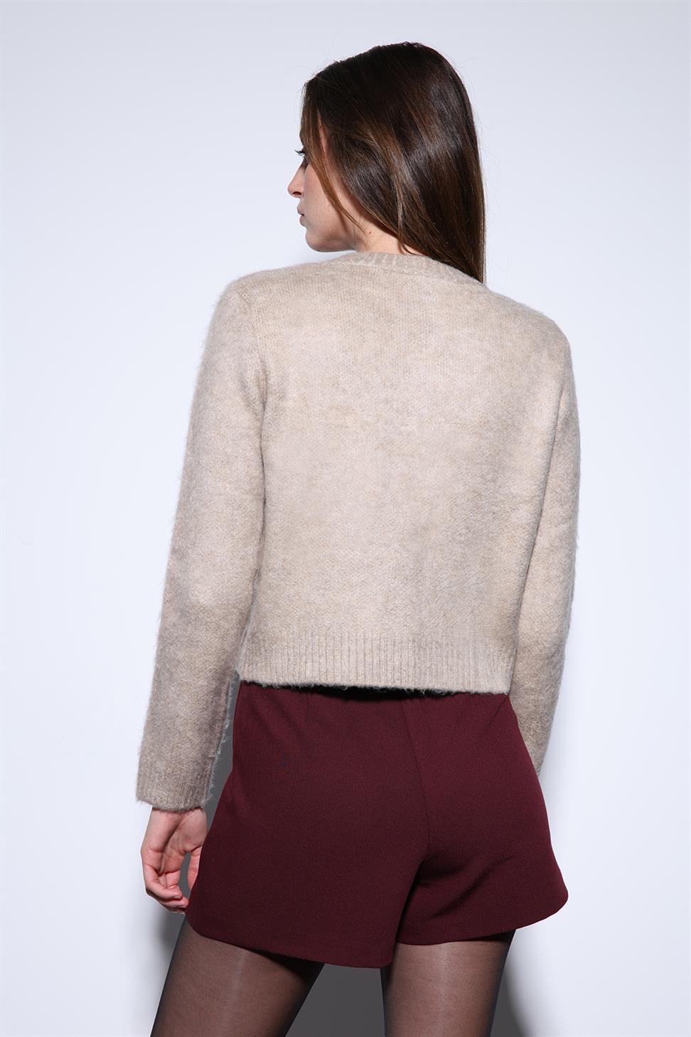 Antioch Bej Yumuşak Dokulu Kadın Hırka