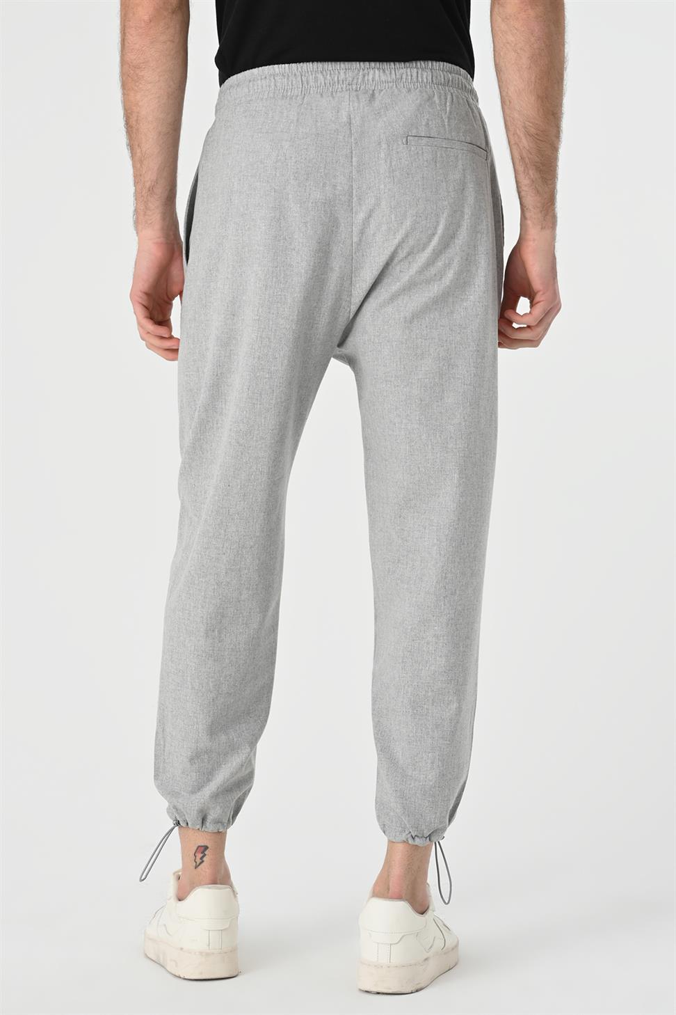 الخصر والساق السراويل المرنة للرجال