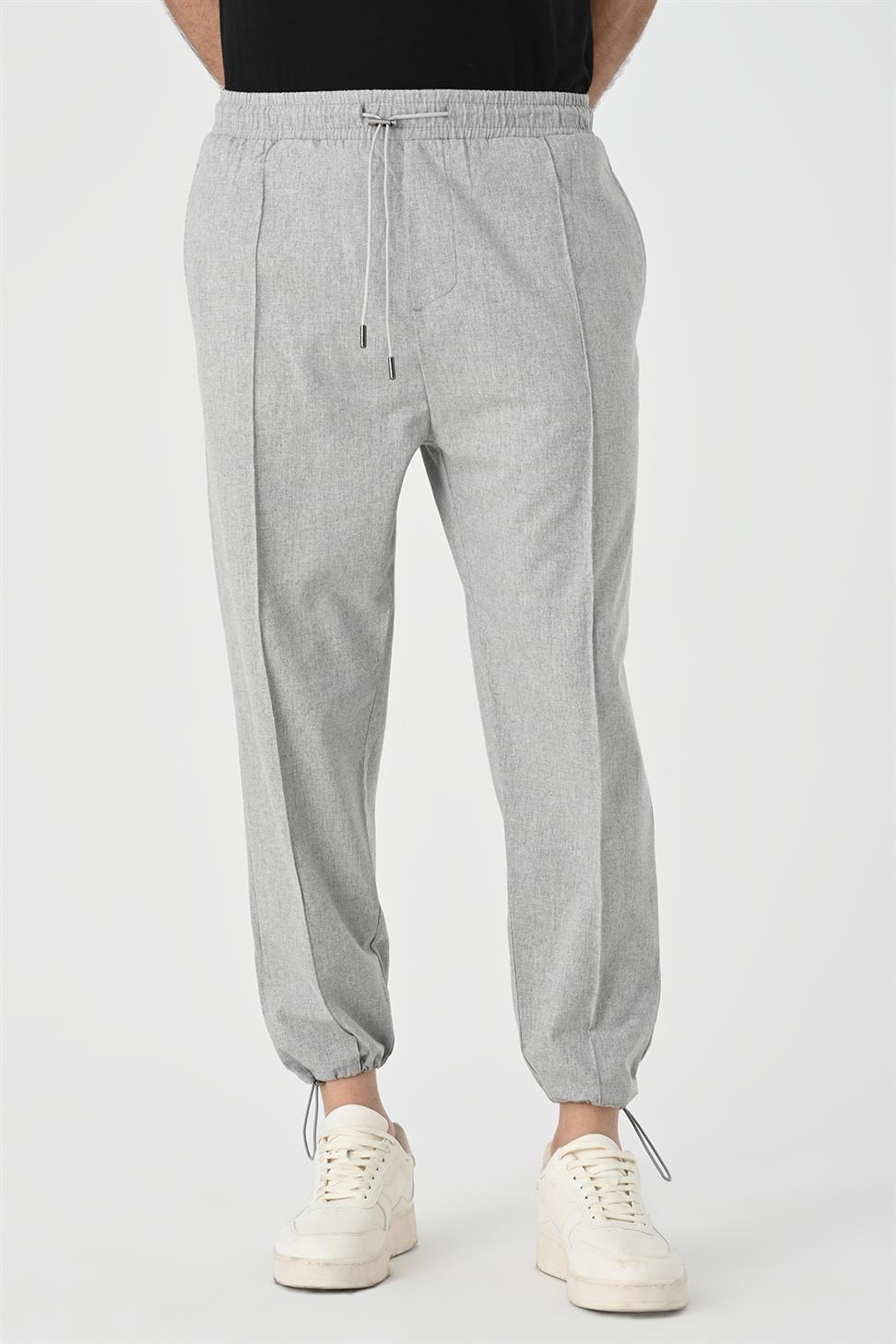 الخصر والساق السراويل المرنة للرجال