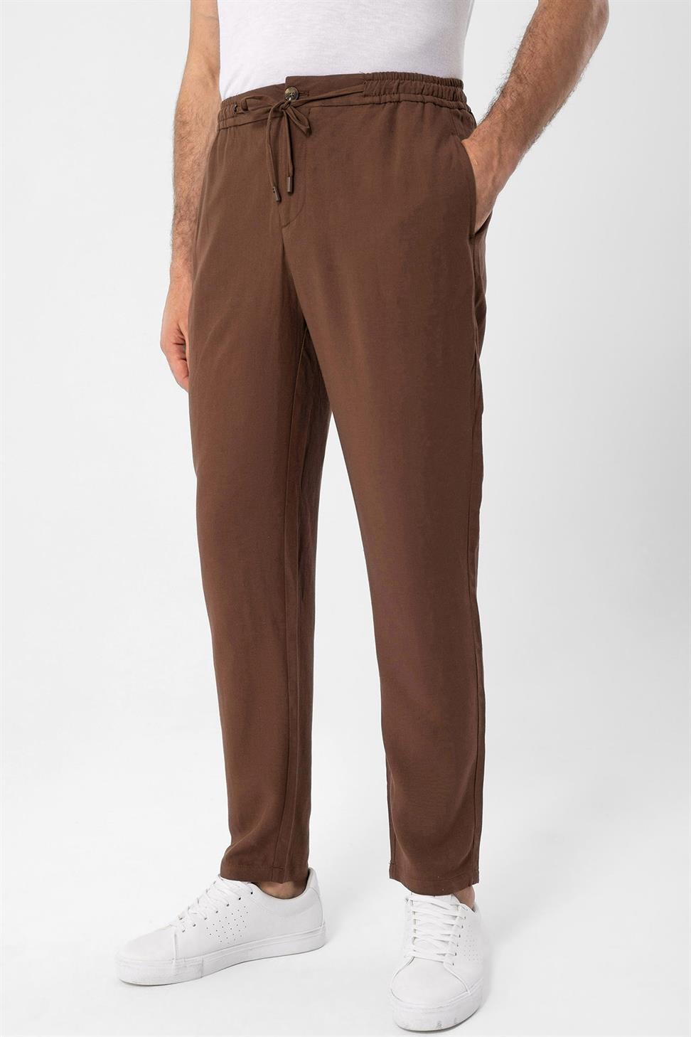 مرونة الخصر السراويل الرجالية