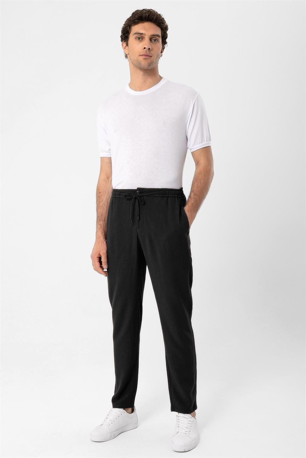 مرونة الخصر السراويل الرجالية