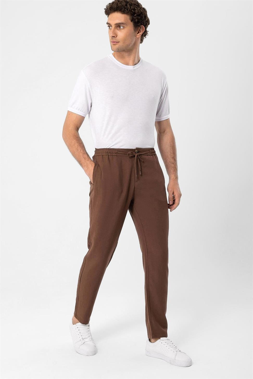 مرونة الخصر السراويل الرجالية