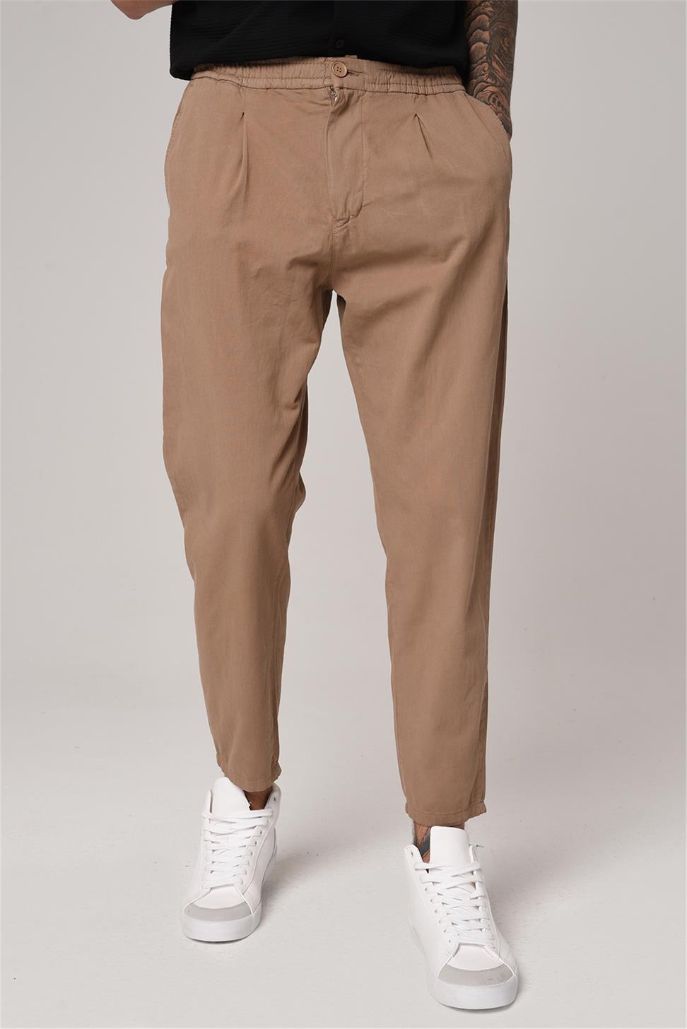 بنطال بخصر مطاطي