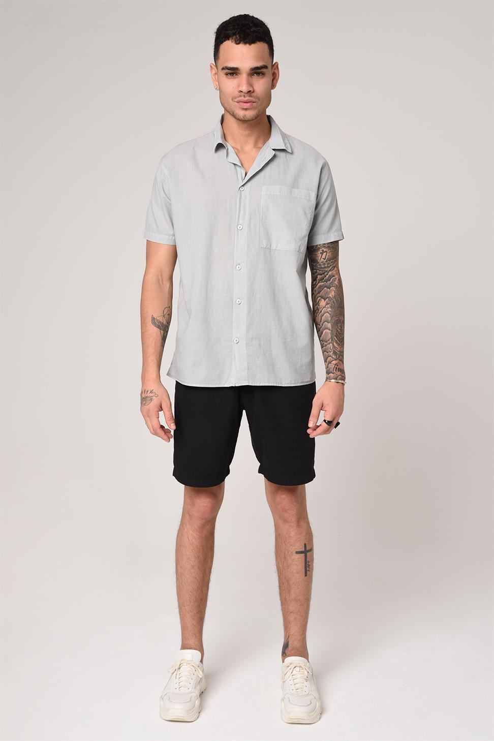 شورت بخصر مطاطي للرجال