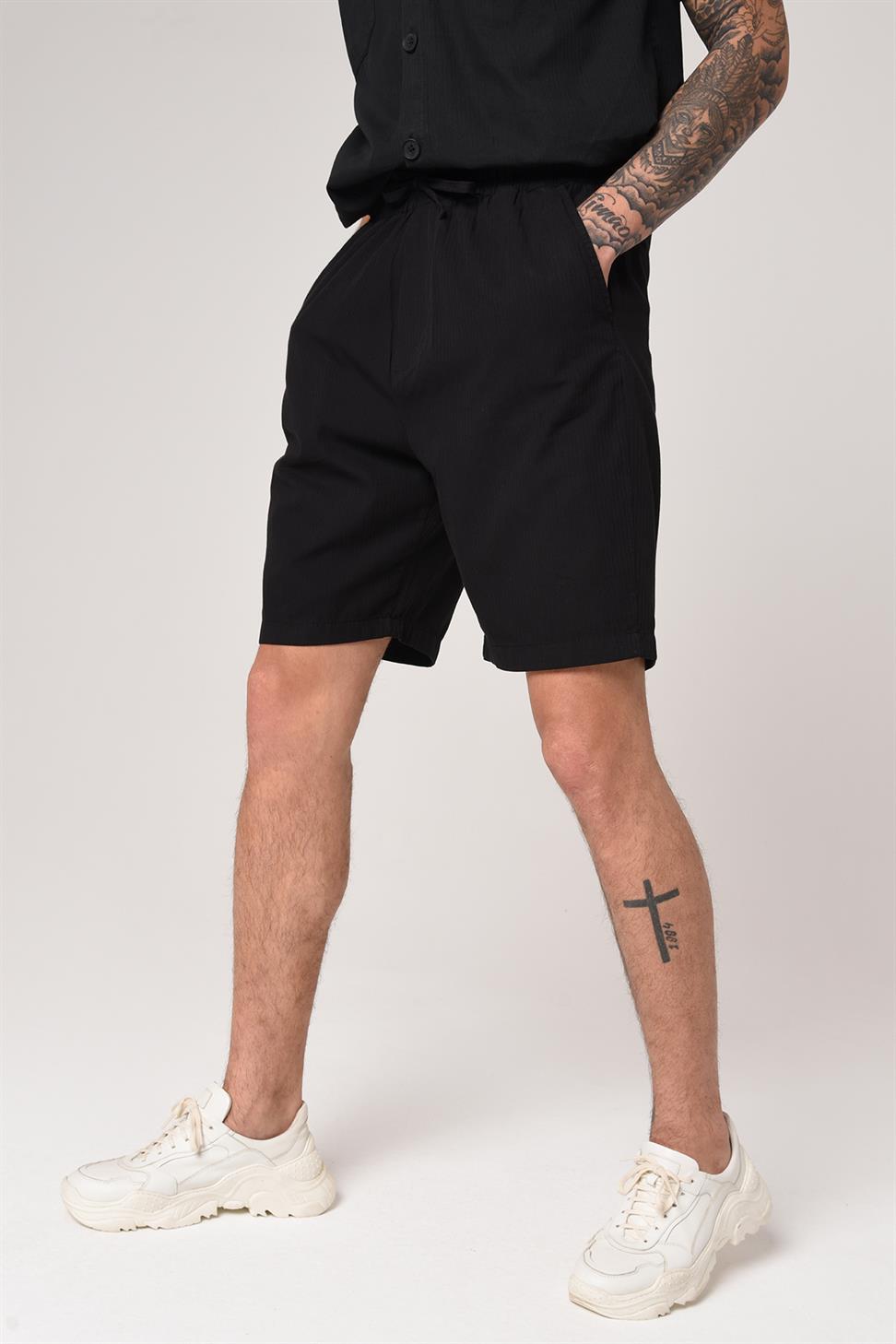 شورت بخصر مطاطي للرجال