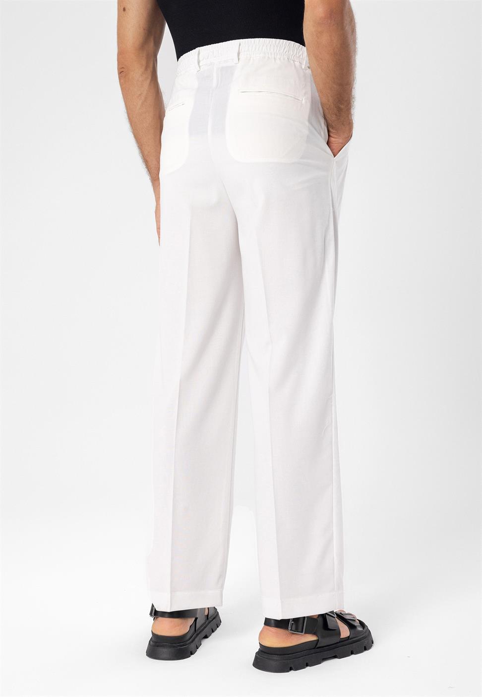 مرونة الخصر ارتفاع الخصر السراويل الرجال مطوي