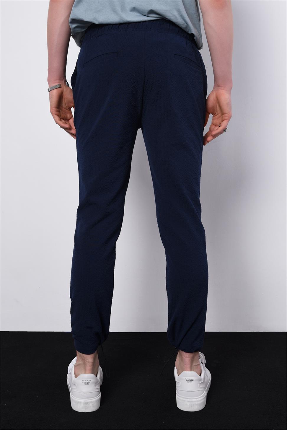 بنطال رياضي مرن بخصر وساق