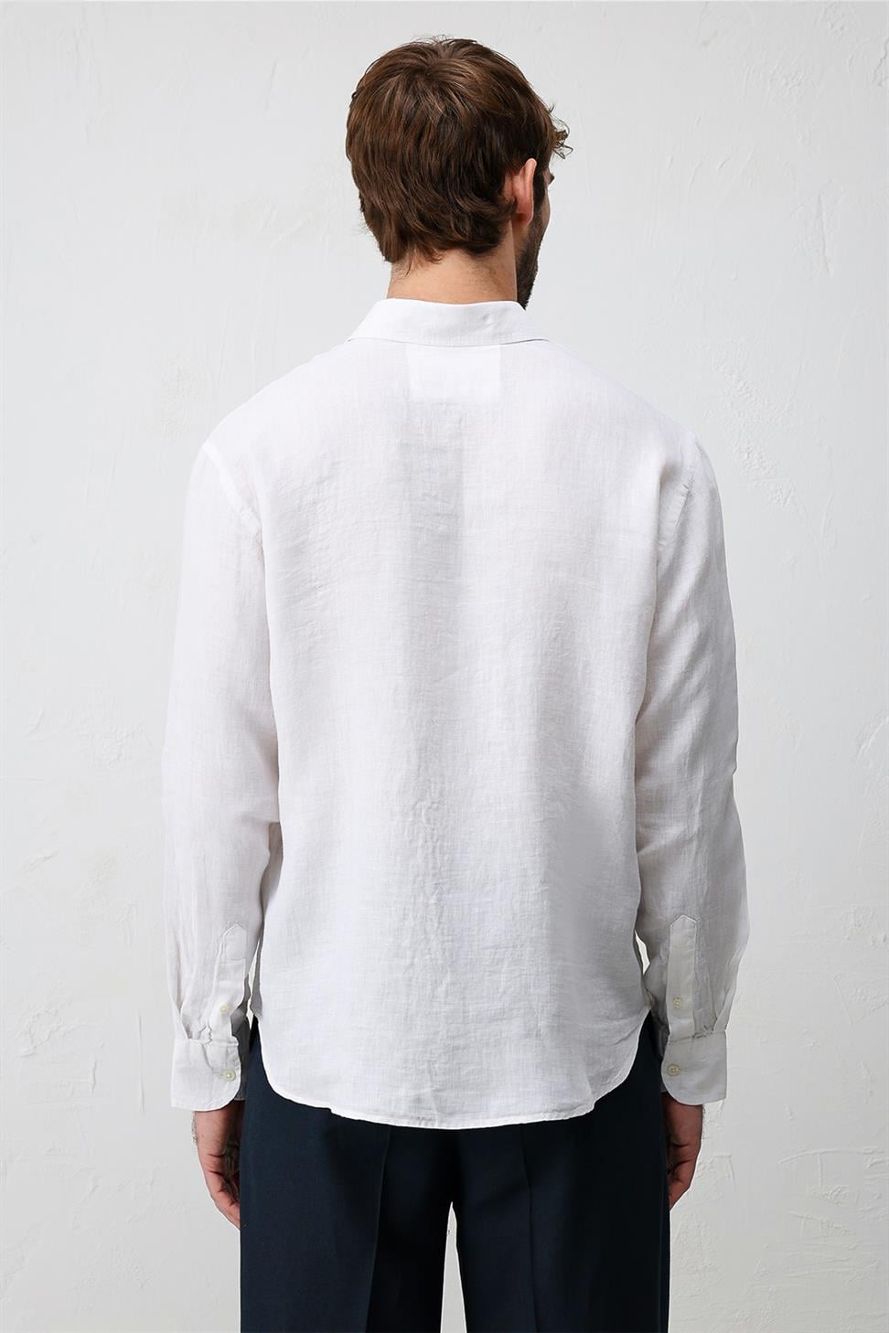 100% Linen Relax Fit Mens Shirt
