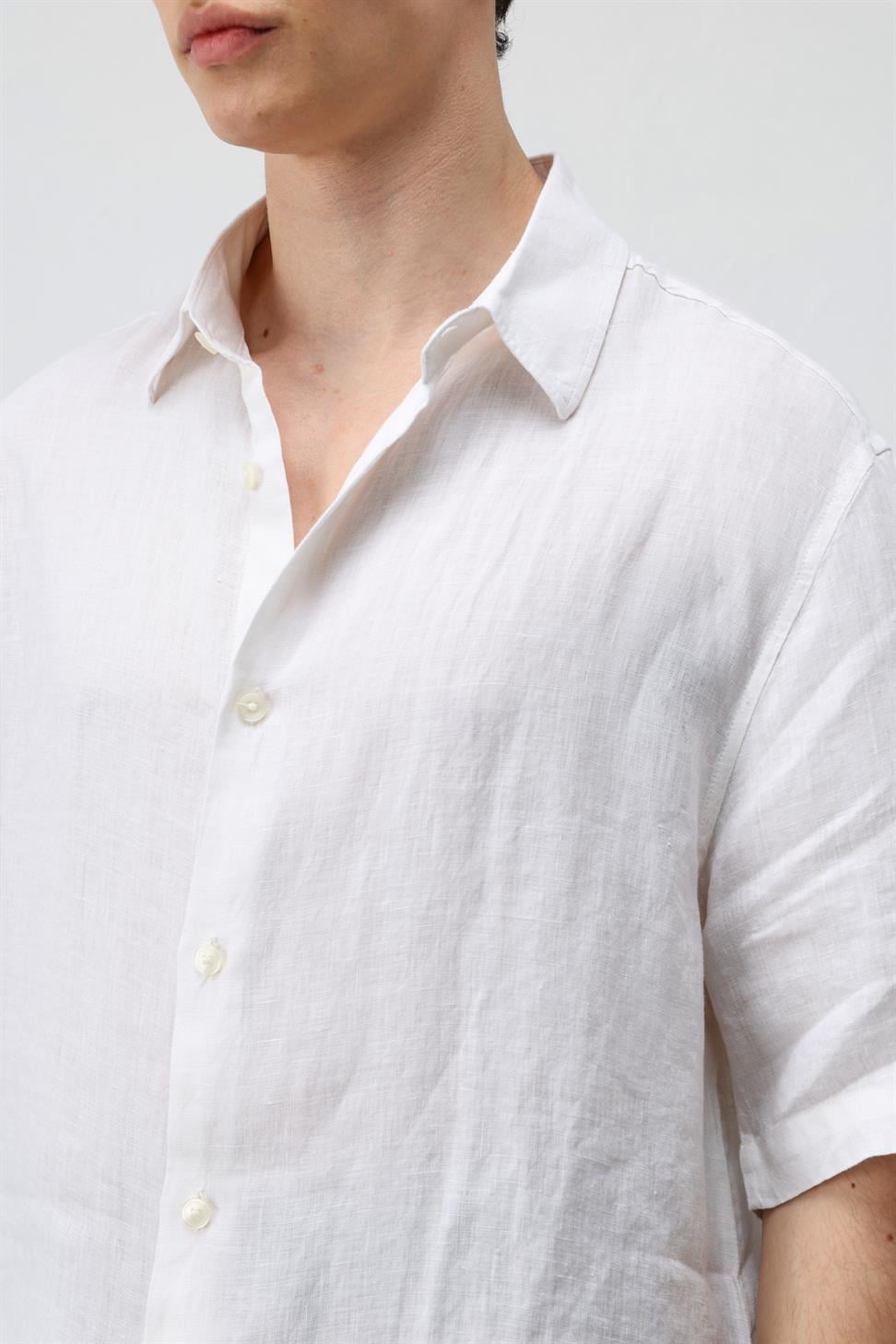 100% Linen Relaxed Mens Shirt