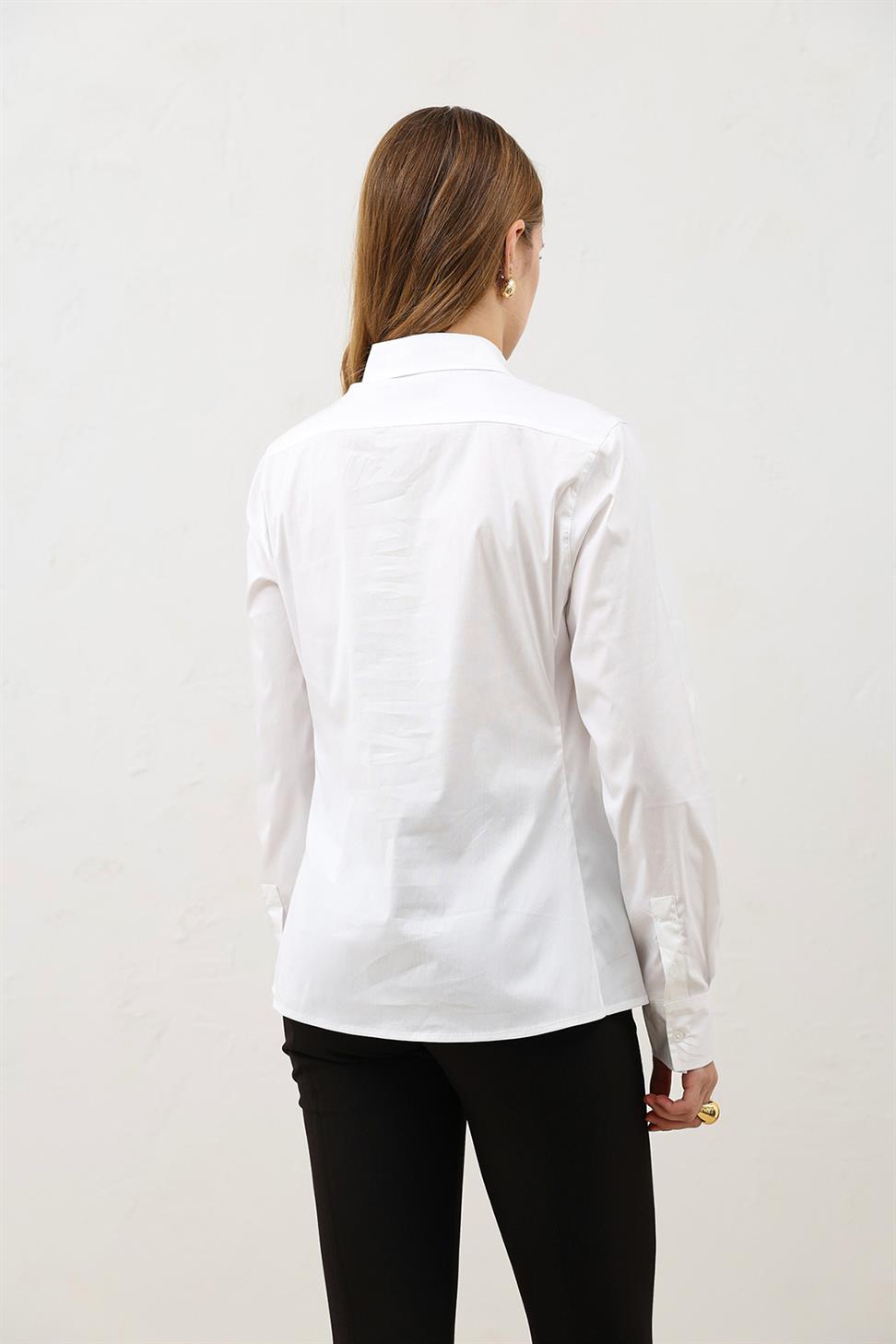Basic Slim Fit Womens Shirt