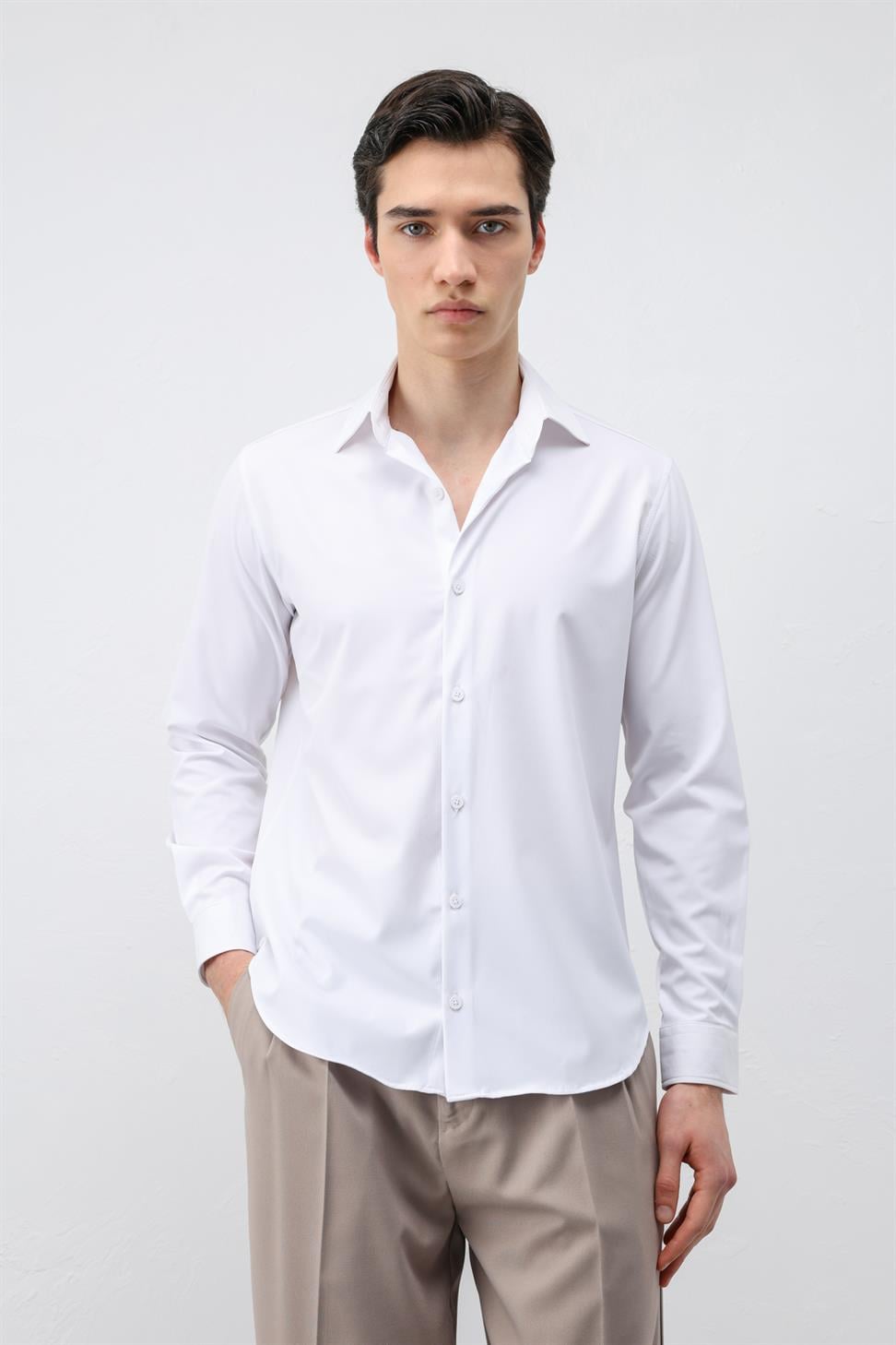 قميص رجالي من طراز Comfort Slim