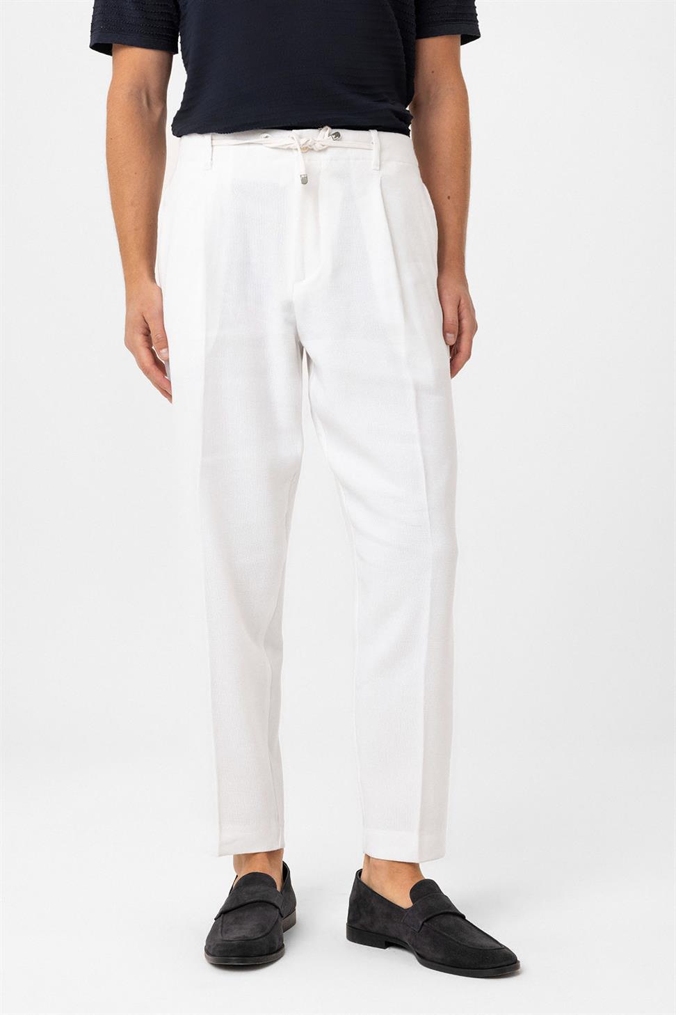 Antioch Beyaz Jogger Relaxed Fit  Erkek Pantolon