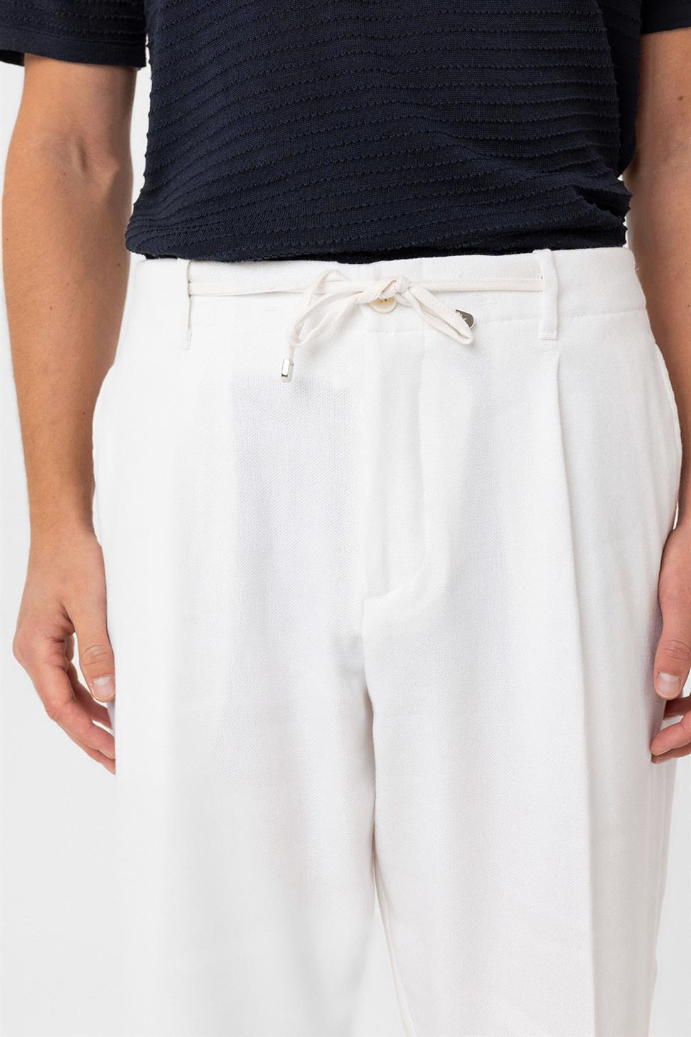 Antioch Beyaz Jogger Relaxed Fit  Erkek Pantolon