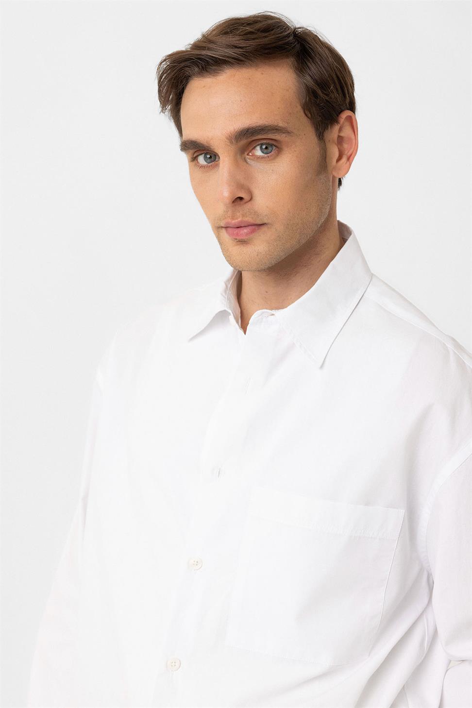 قميص قطني مريح للرجال