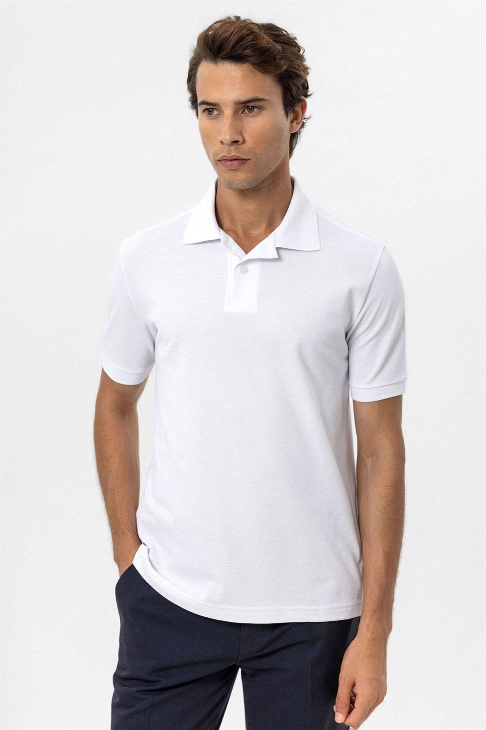 تي شيرت بياقة بولو للرجال