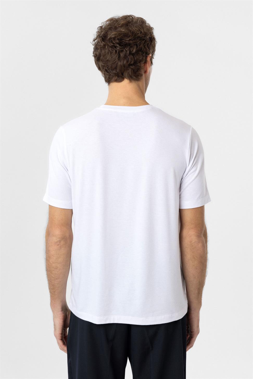Antioch Beyaz Regular Fit Basic Erkek T-Shirt