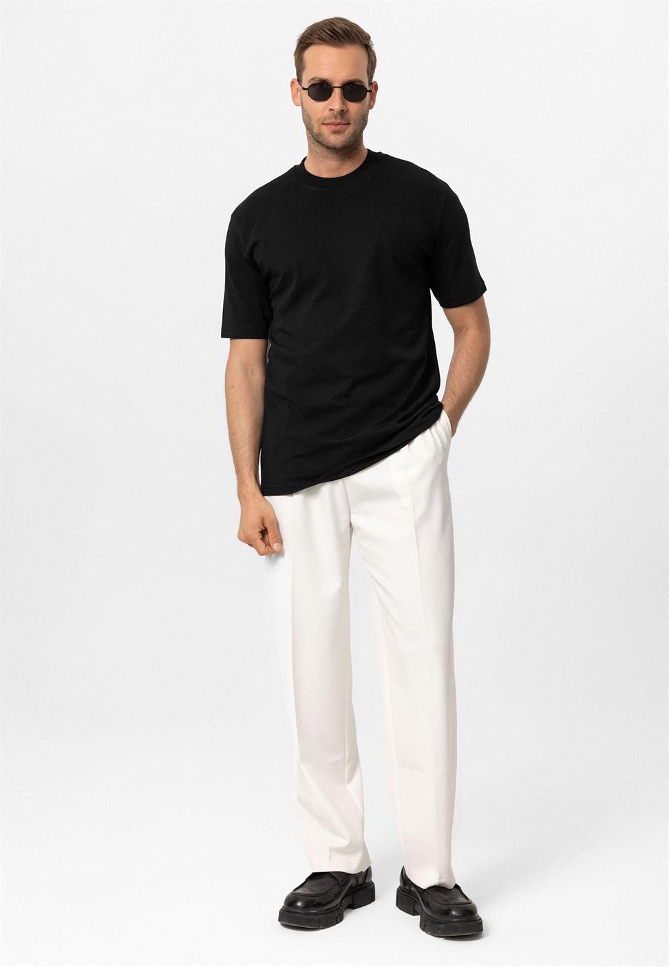 طاقم الرقبة الأساسية تي شيرت