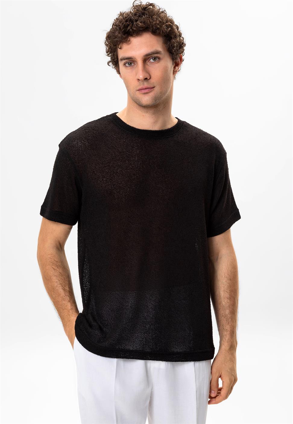 طاقم الرقبة تي شيرت للرجال