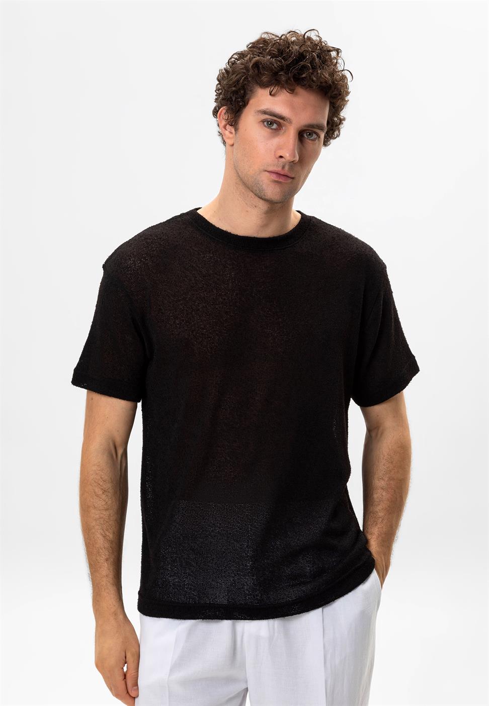 طاقم الرقبة تي شيرت للرجال