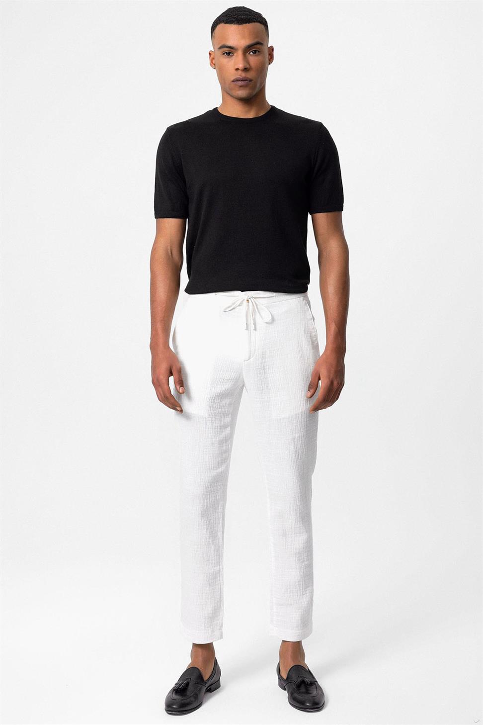 طاقم الرقبة تي شيرت تريكو للرجال