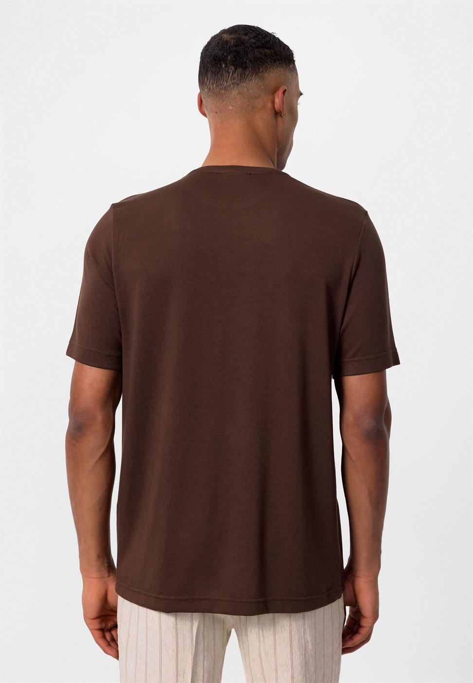 طاقم الرقبة العادية تناسب الرجال تي شيرت