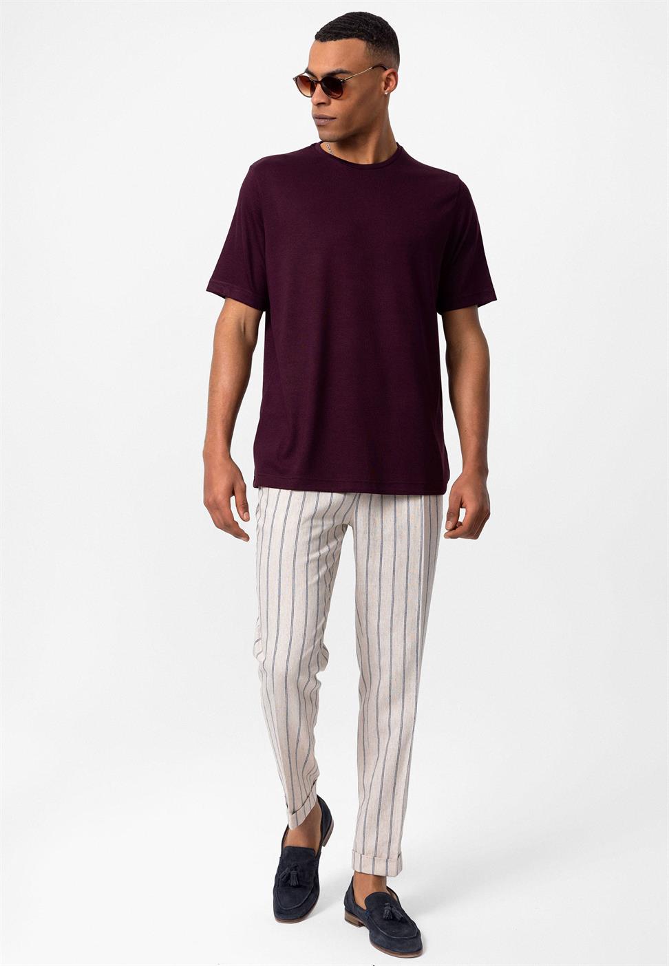 طاقم الرقبة العادية تناسب الرجال تي شيرت