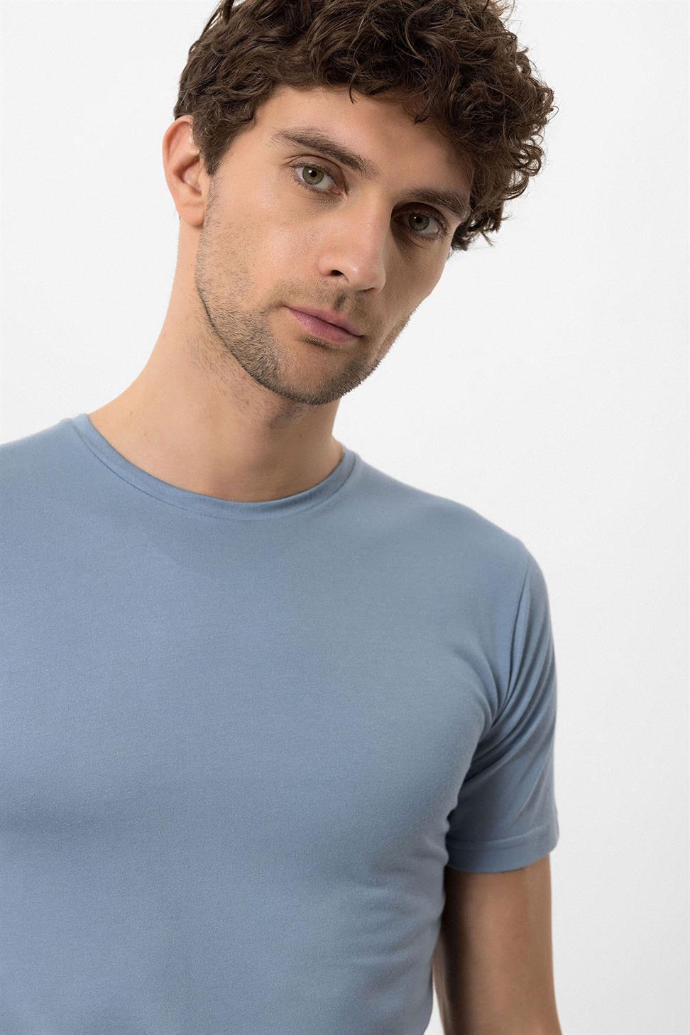 طاقم الرقبة سليم صالح تي شيرت للرجال