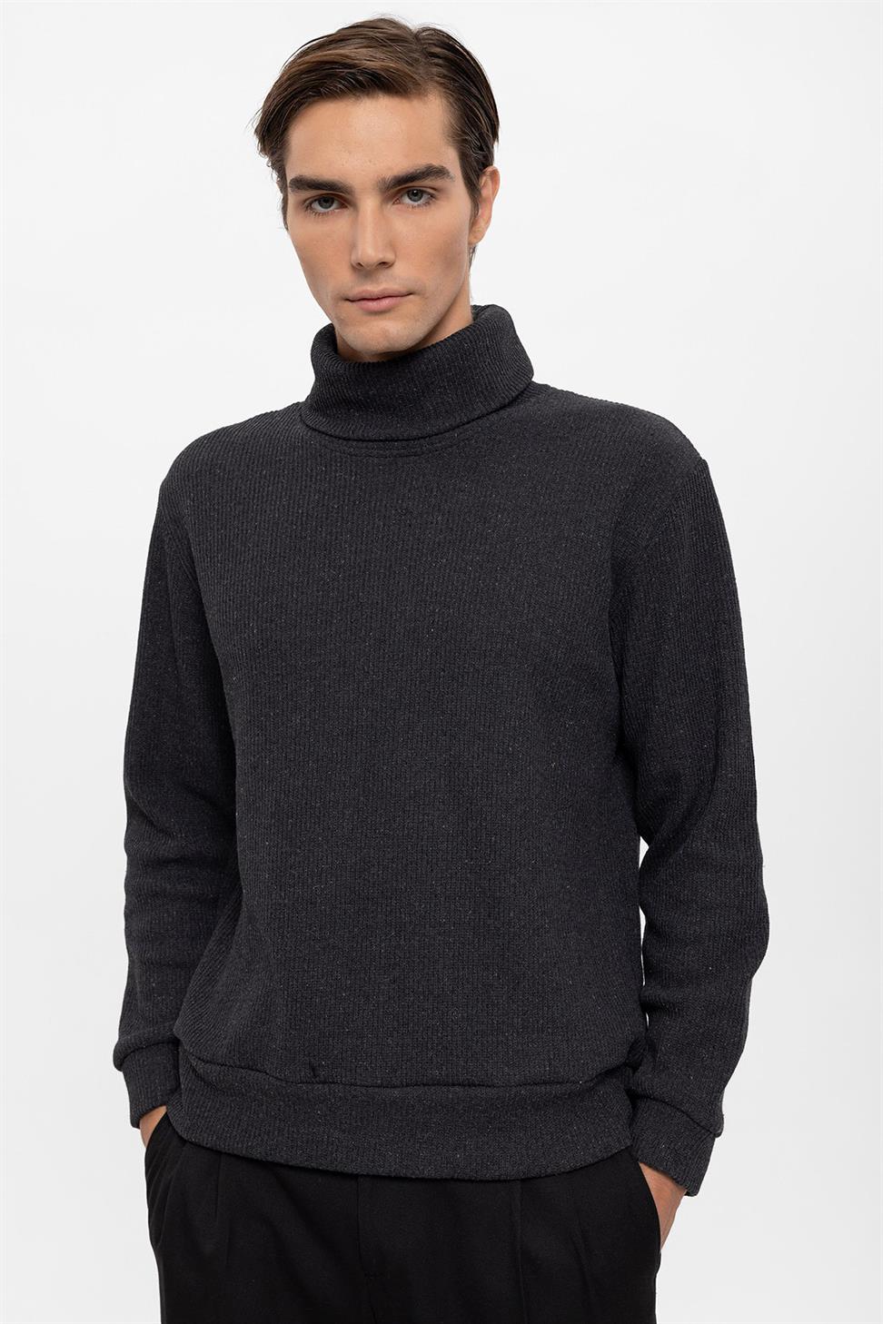 سترة الياقة المدورة للرجال