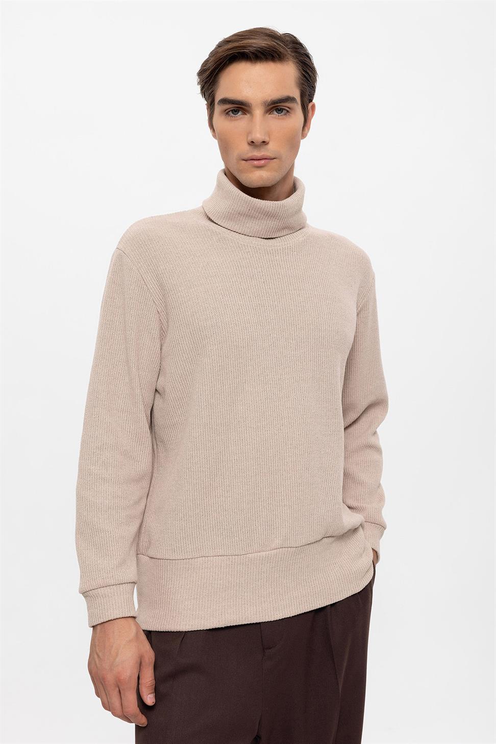 سترة الياقة المدورة للرجال