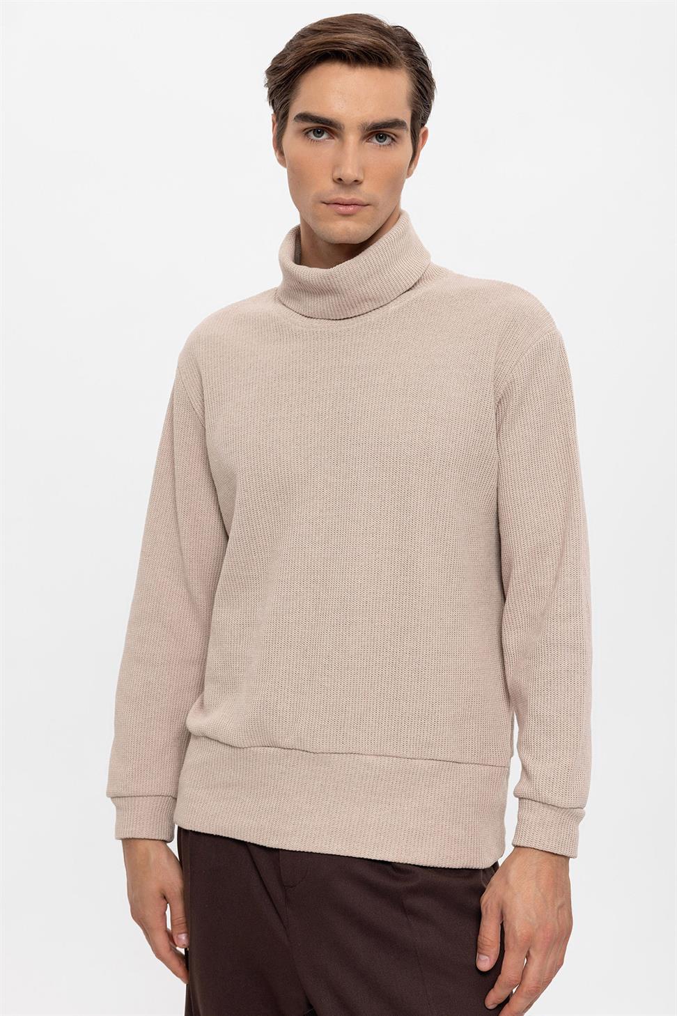 سترة الياقة المدورة للرجال