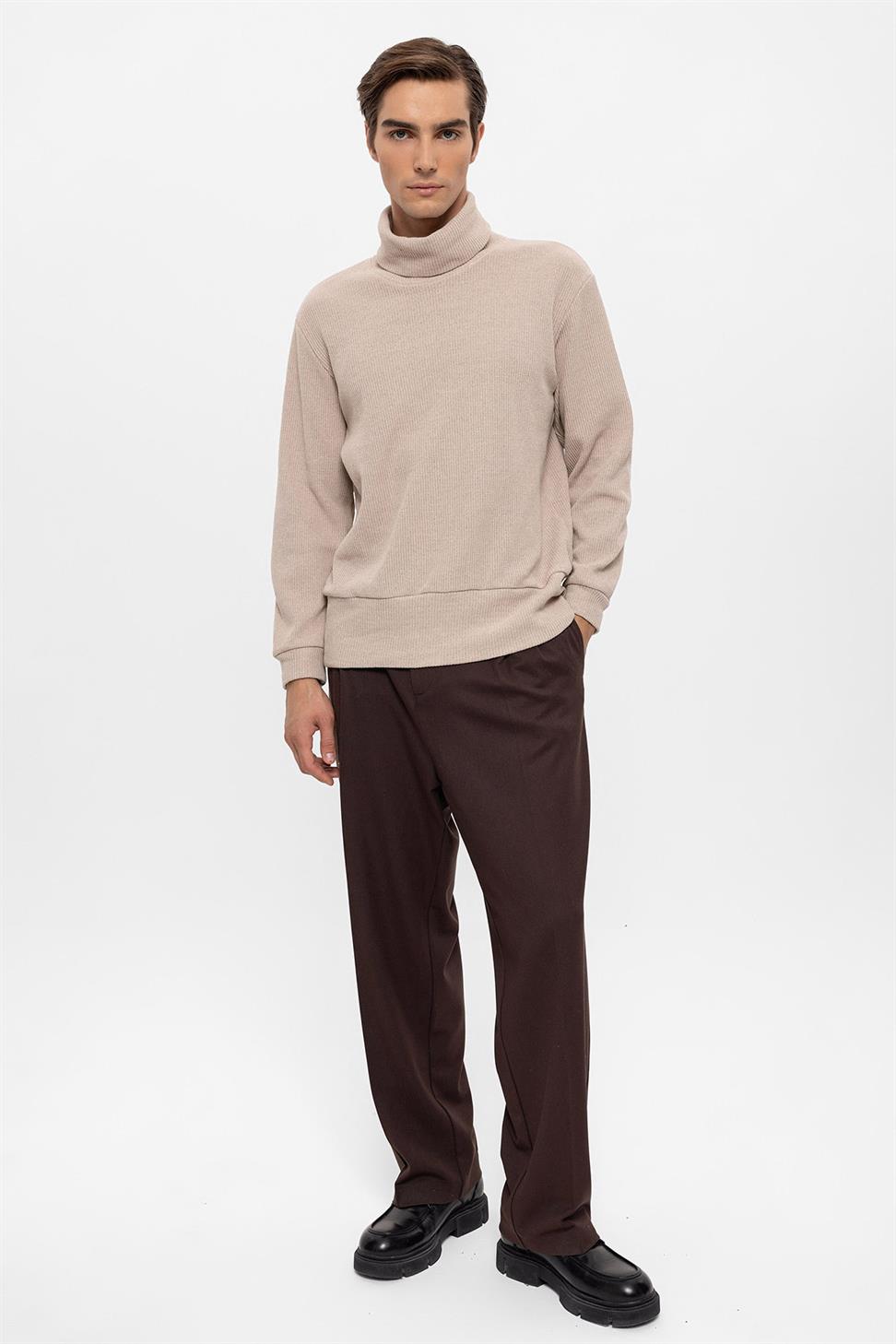 سترة الياقة المدورة للرجال