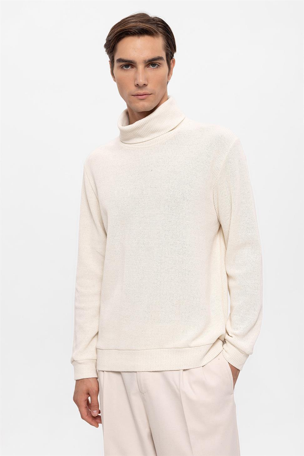 سترة الياقة المدورة للرجال