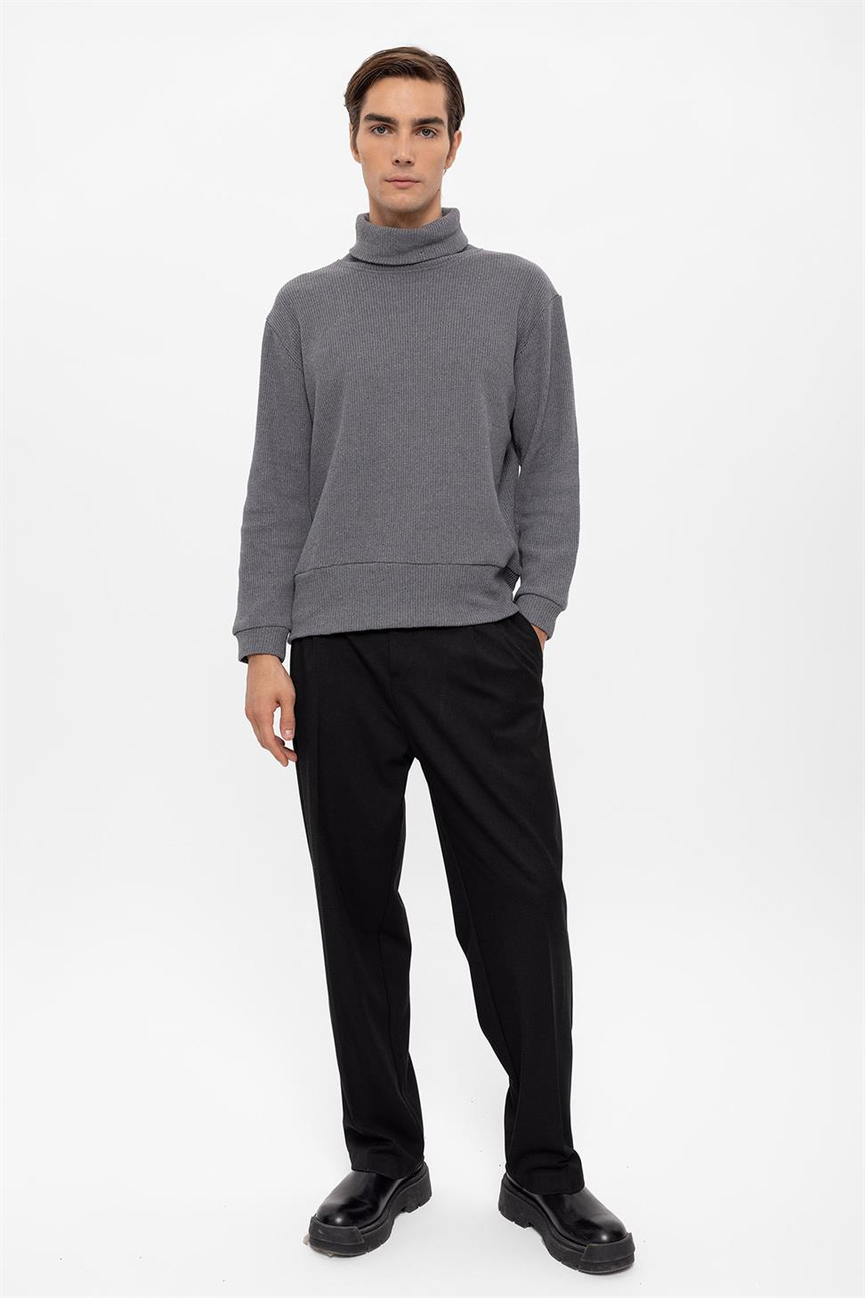 سترة الياقة المدورة للرجال