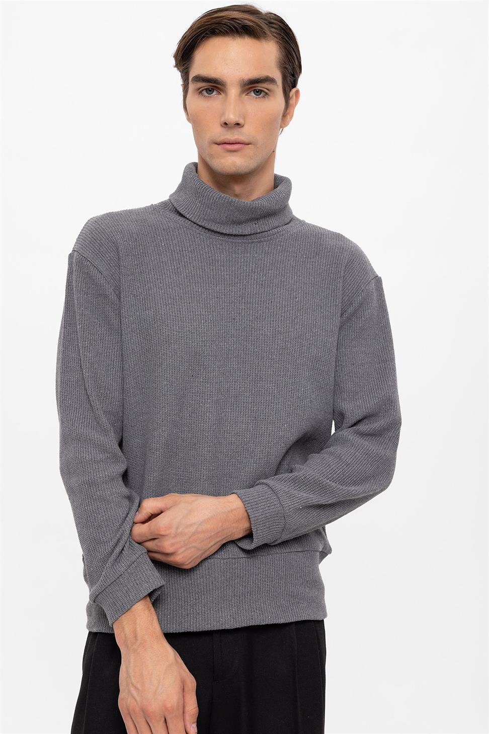 سترة الياقة المدورة للرجال