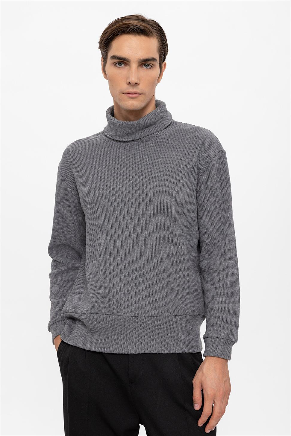 سترة الياقة المدورة للرجال