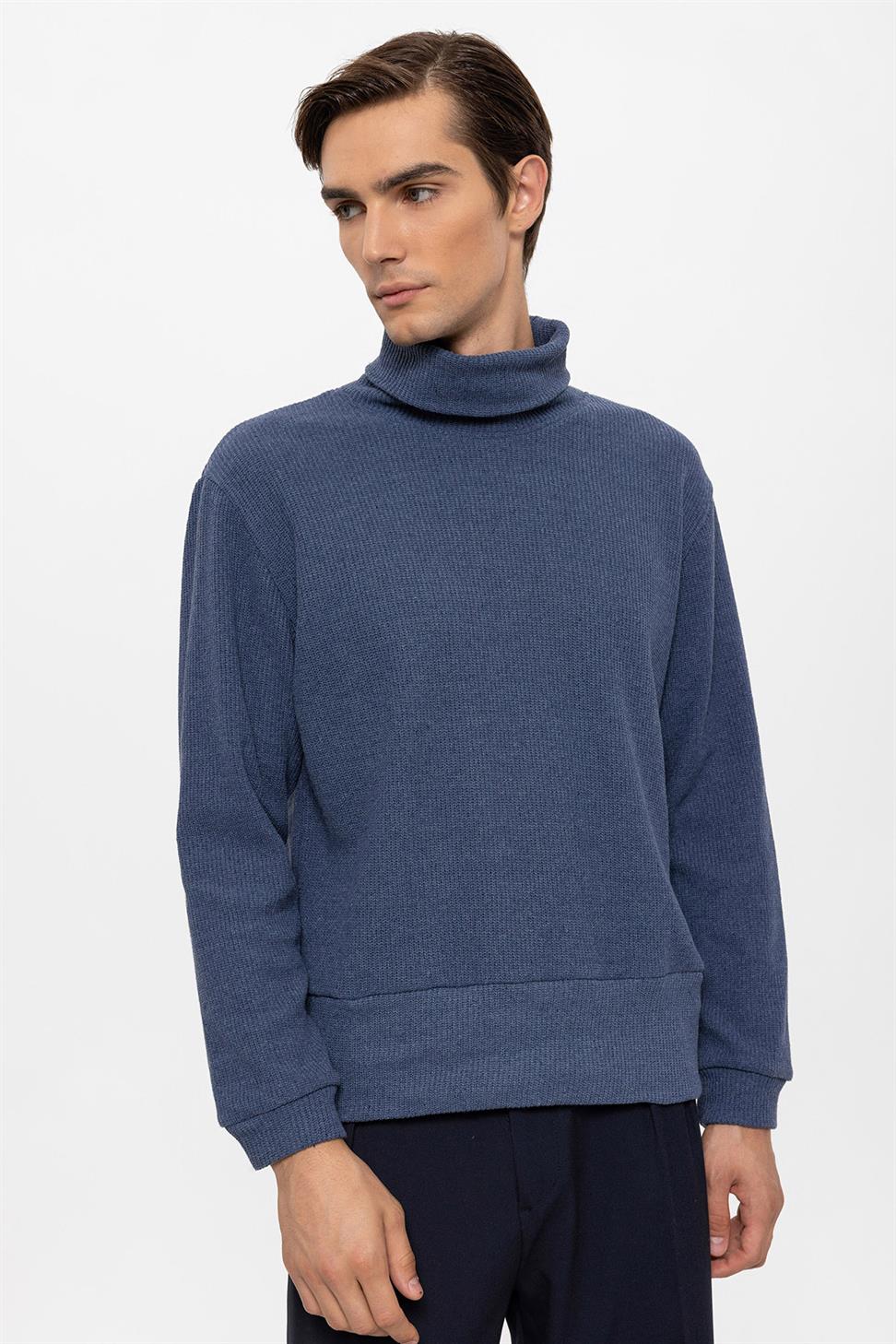 سترة الياقة المدورة للرجال