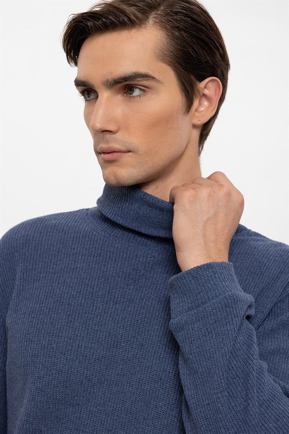 سترة الياقة المدورة للرجال