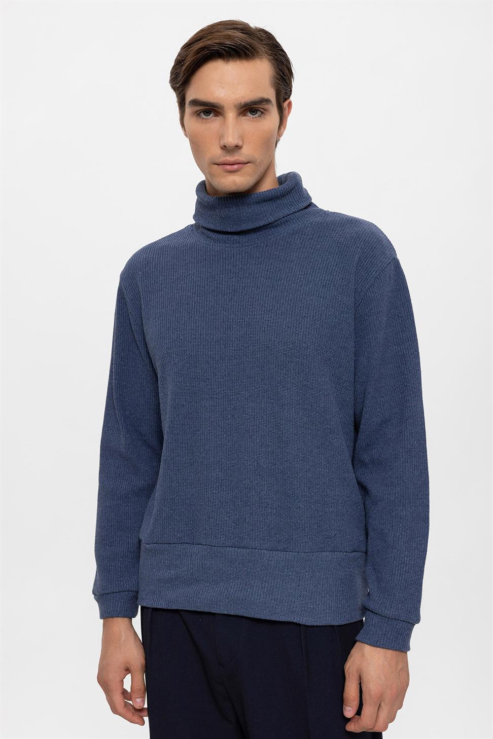 سترة الياقة المدورة للرجال